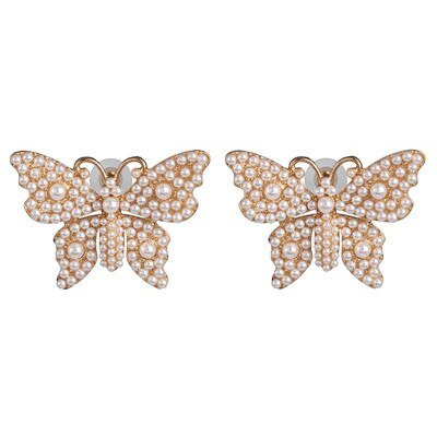 Années 60 Boucles d'Oreilles Soirée À Strass - Ma Penderie Vintage