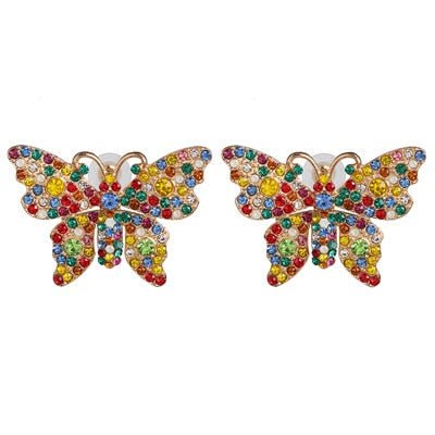 Années 60 Boucles d'Oreilles Soirée À Strass - Ma Penderie Vintage