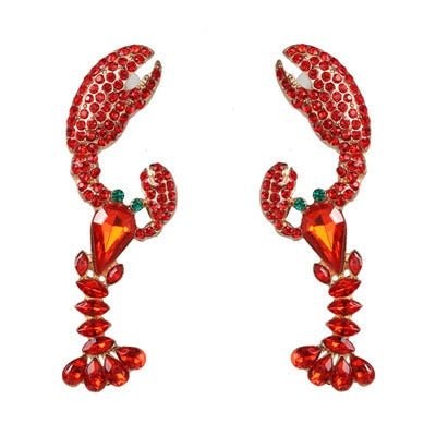 Années 60 Boucles d'Oreilles Soirée À Strass - Ma Penderie Vintage