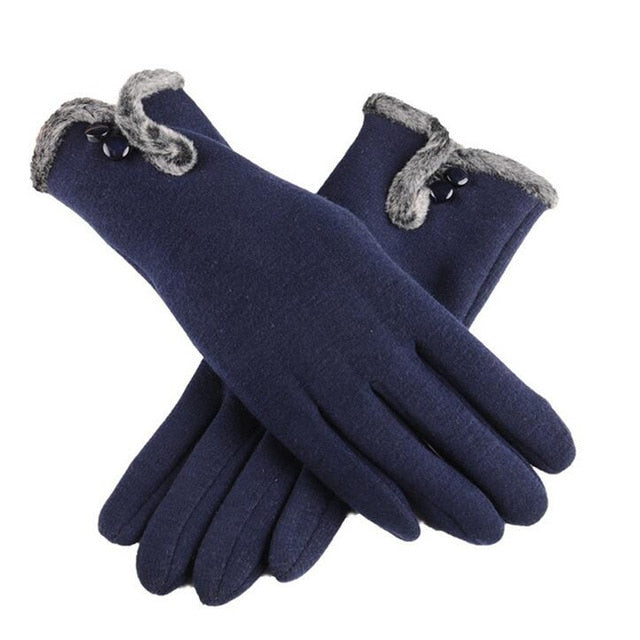 <tc>Años 40</tc> Guantes de piel glamorosos otoño-invierno