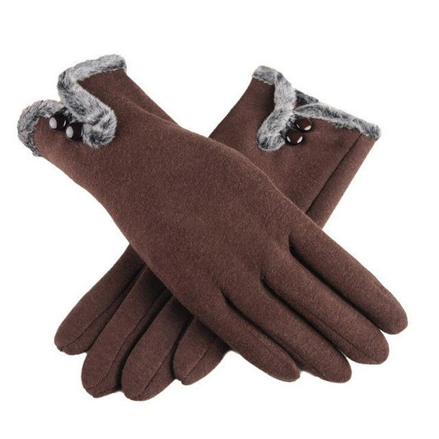 <tc>Años 40</tc> Guantes de piel glamorosos otoño-invierno