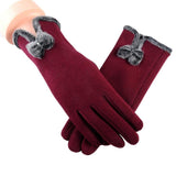 Années 40 Gants Fourrure Automne-Hiver Glamour