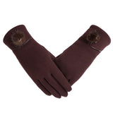 Années 40 Gants Fourrure Automne-Hiver Glamour