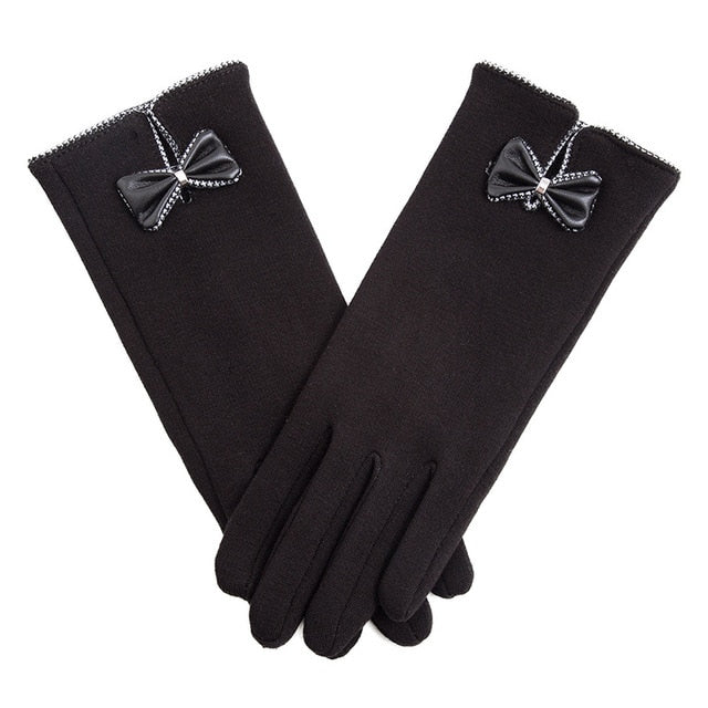 <tc>Años 40</tc> Guantes de piel glamorosos otoño-invierno