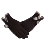 Années 40 Gants Fourrure Automne-Hiver Glamour