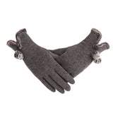 <tc>Años 40</tc> Guantes de piel glamorosos otoño-invierno