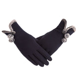 <tc>Años 40</tc> Guantes de piel glamorosos otoño-invierno