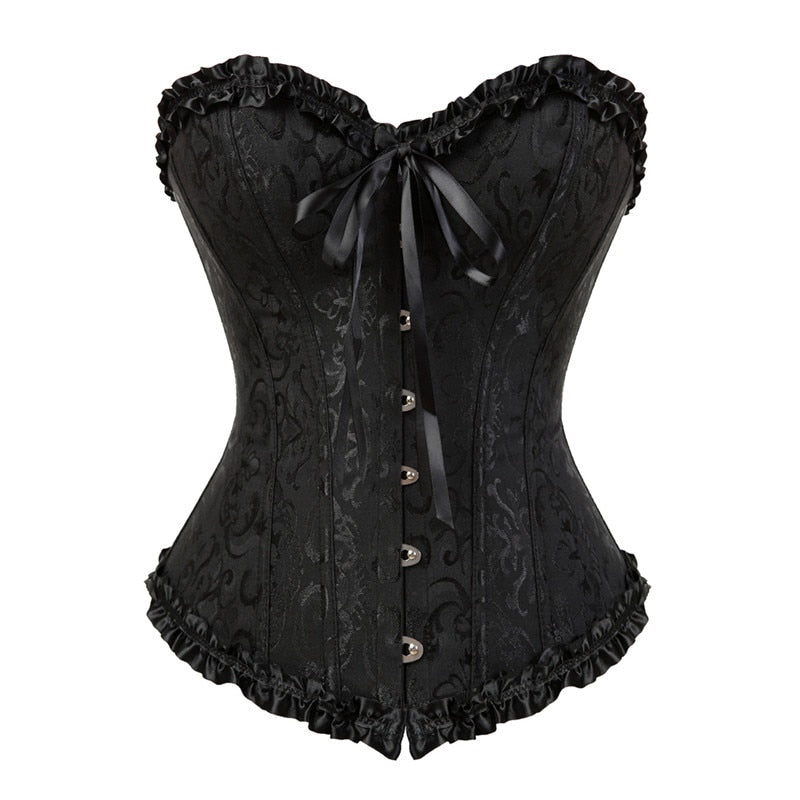 Années 50 Corset Bustier Rétro Bettie Page Noir - Ma Penderie Vintage