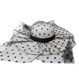 Années 50 Chapeau Vintage Glamour A Pois Coco Blanc - Ma Penderie Vintage