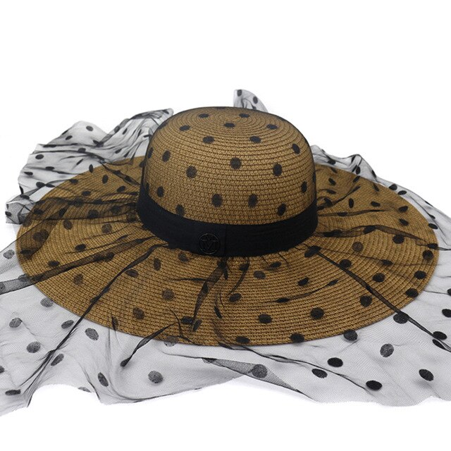 Années 50 Chapeau Vintage Glamour A Pois Coco Marron -Ma Penderie Vintage