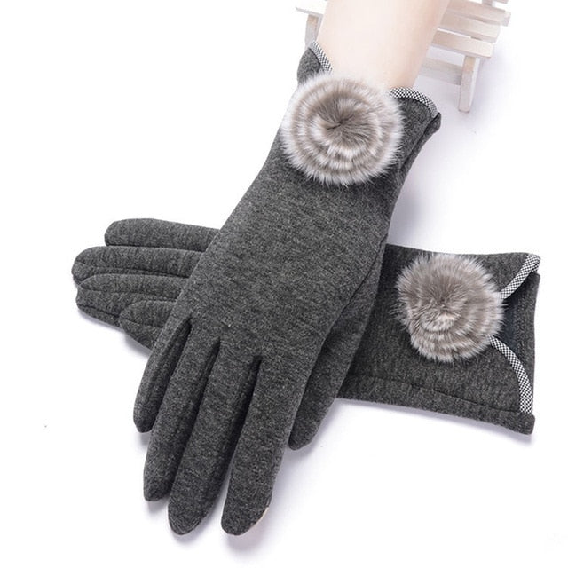 <tc>Años 40</tc> Guantes de piel glamorosos otoño-invierno