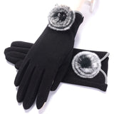 <tc>Años 40</tc> Guantes de piel glamorosos otoño-invierno