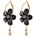 Années 60 Boucles D'oreilles Créoles Fleurs - Ma Penderie Vintage