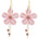 Années 60 Boucles D'oreilles Créoles Fleurs - Ma Penderie Vintage