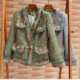 Années 60 Veste Tweed Vintage Bord Franc - Ma Penderie Vintage